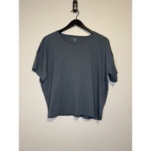 Eileen Fisher Eucly Sleep Short Sleeve Box T Shirt Organic Cotton Womens Medium